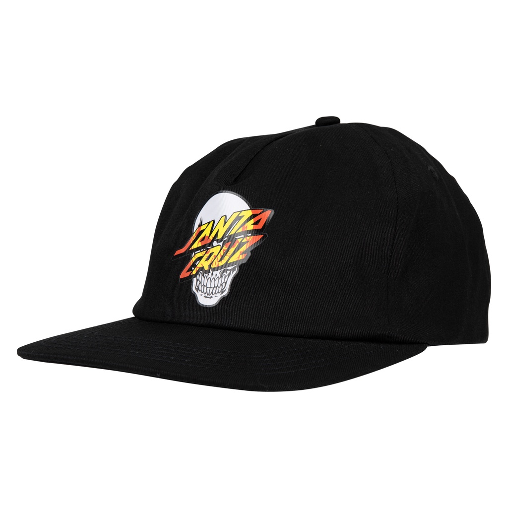 [SCA-CAP-0471] Cap Dressen Skull Dot Snapback (Black)