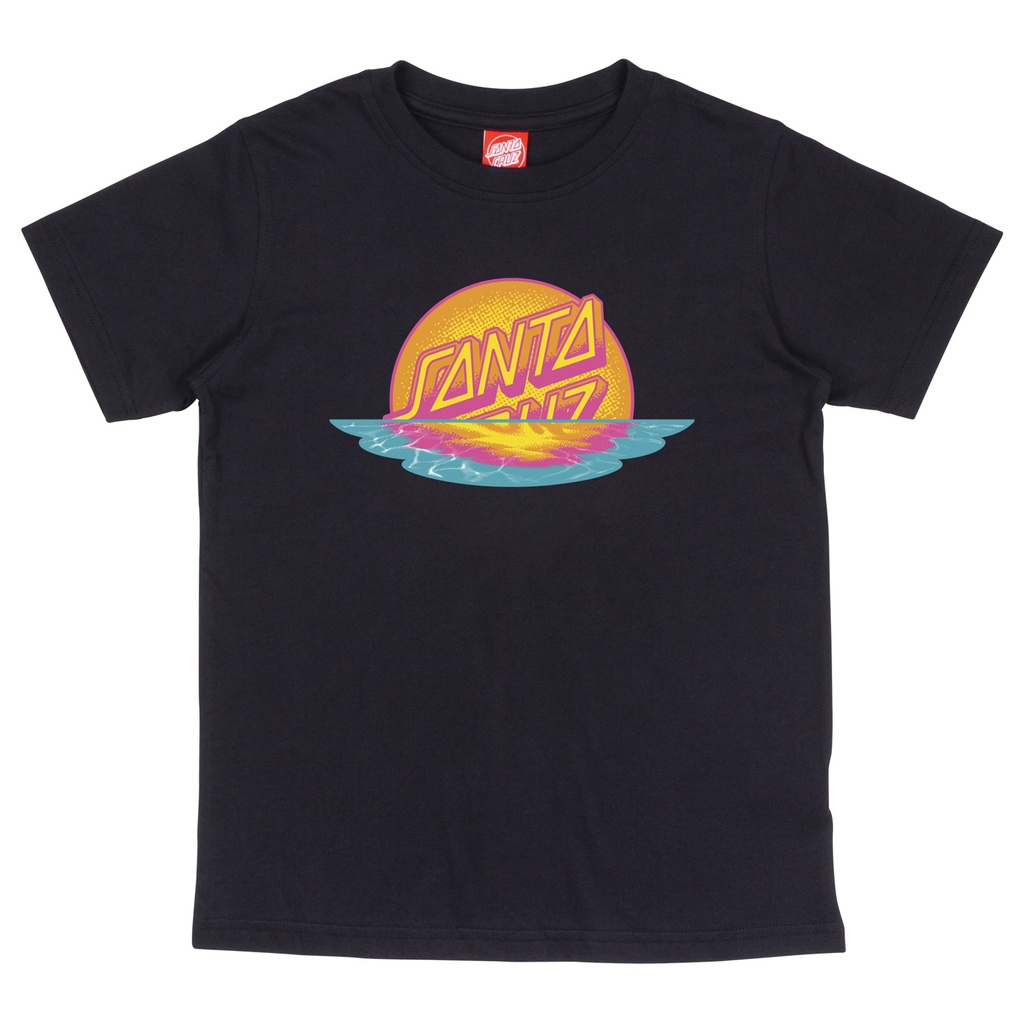 Youth Tee Sunrise Dot Front (S, Black)