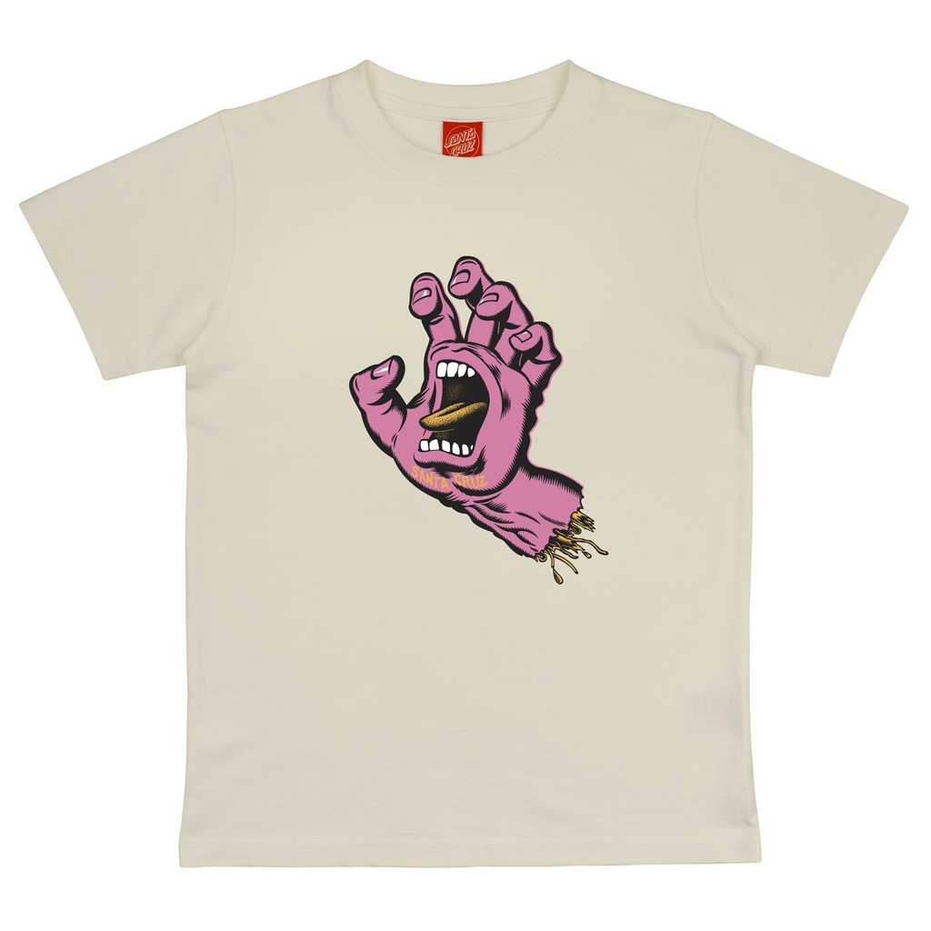 [SCA-YTE-1611] YOUTH TEE SCREAMING HAND (S, LIGHT GREY)