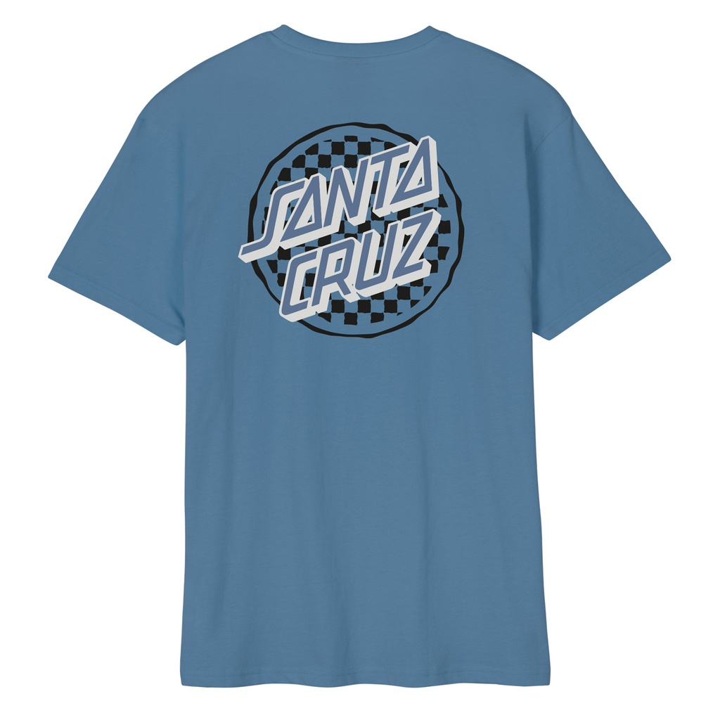 [SCA-TEE-10613] Tee Breaker Check Opus Dot (DUSTY BLUE, M)