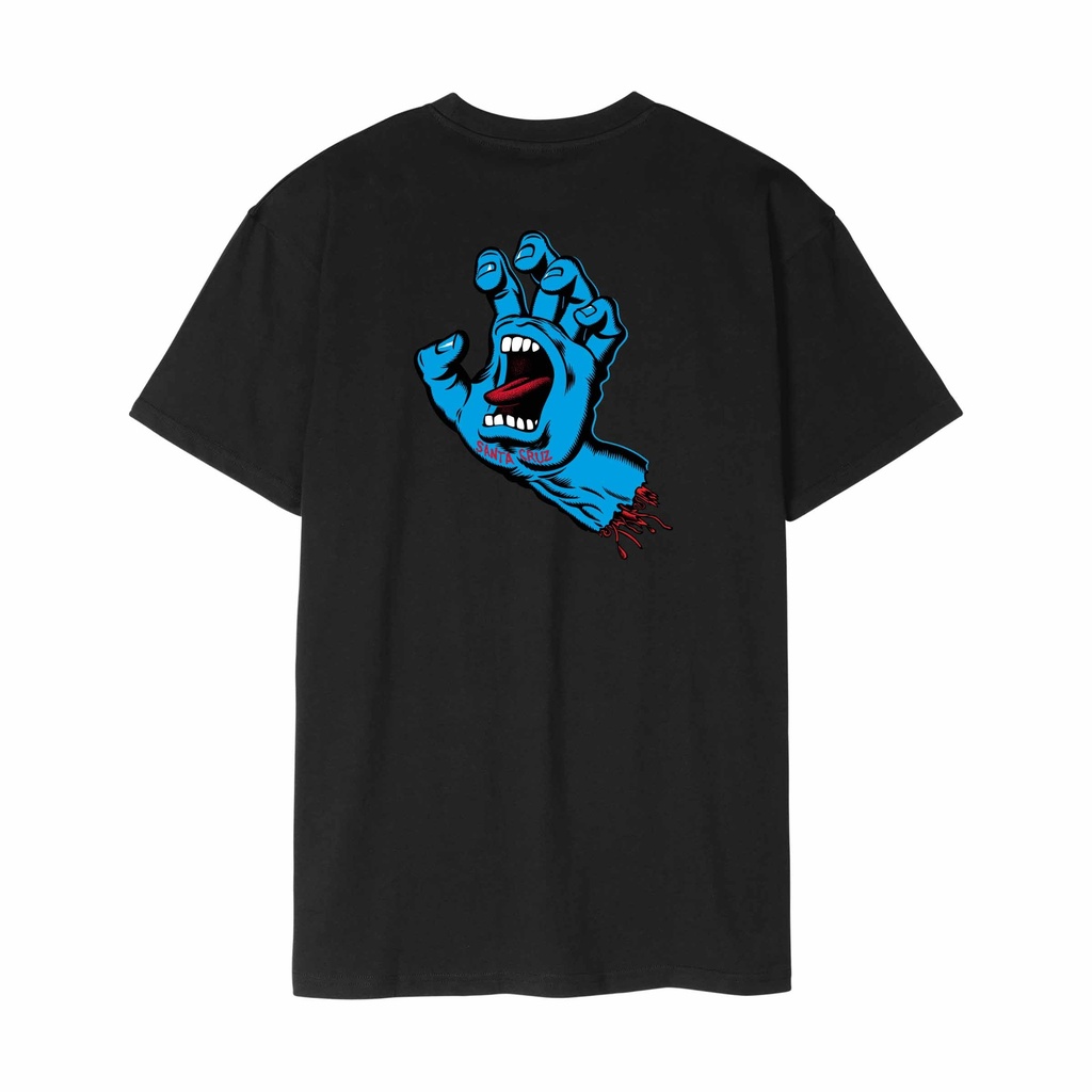 [SCA-TEE-10773] Tee Screaming Hand Chest (XS, Black)