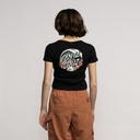 Women Tee Mushroom Wave Dot Splice