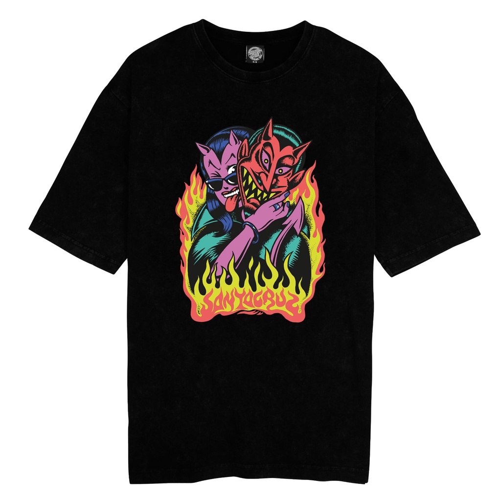 [SCA-WTE-2456] Women Tee Delfino Devil Front Oversized (6)