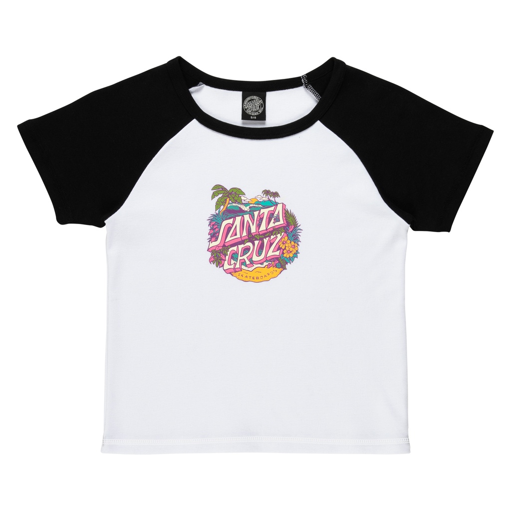 [SCA-WTE-2463] Women Custom Tee Aloha Dot Front Raglan (8)