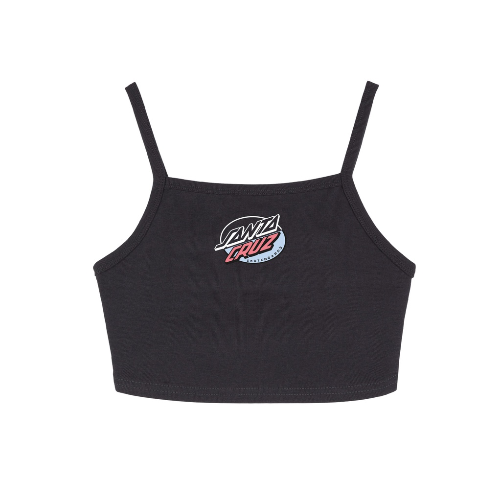 [SCA-WVE-0603] WOMEN VEST OVAL SPLICE DOT FRONT (6, BLACK)