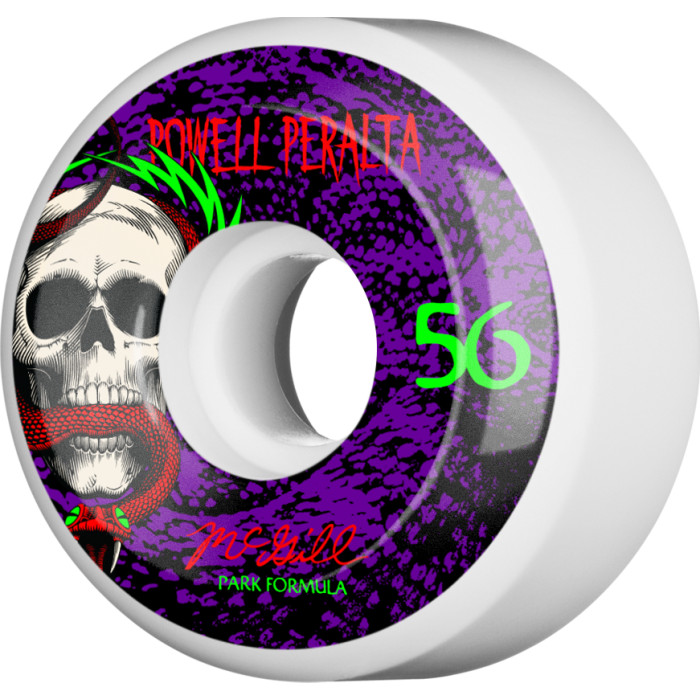 Mc Gill Skull & Snake 56mm 103A White