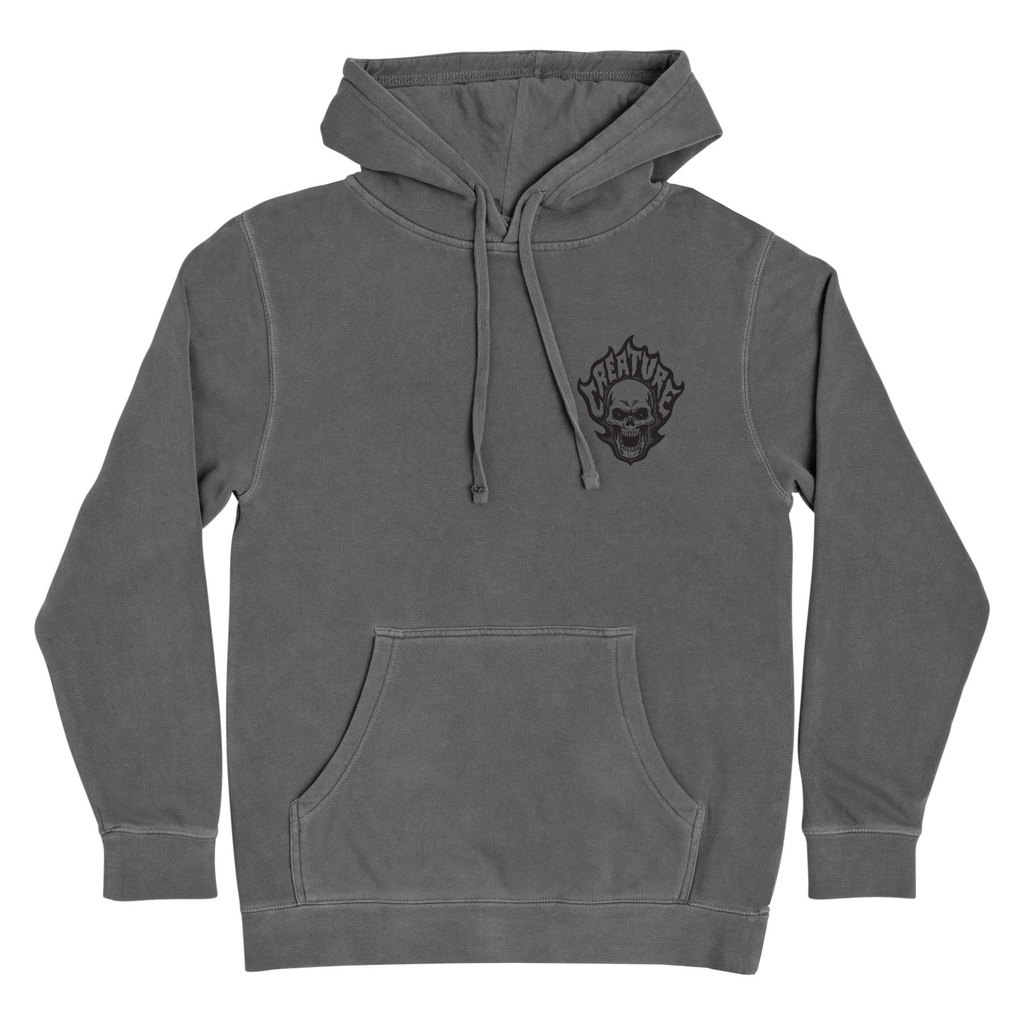 [44252425-136257] Hood Bonehead Flame (Pigment Black, XL)