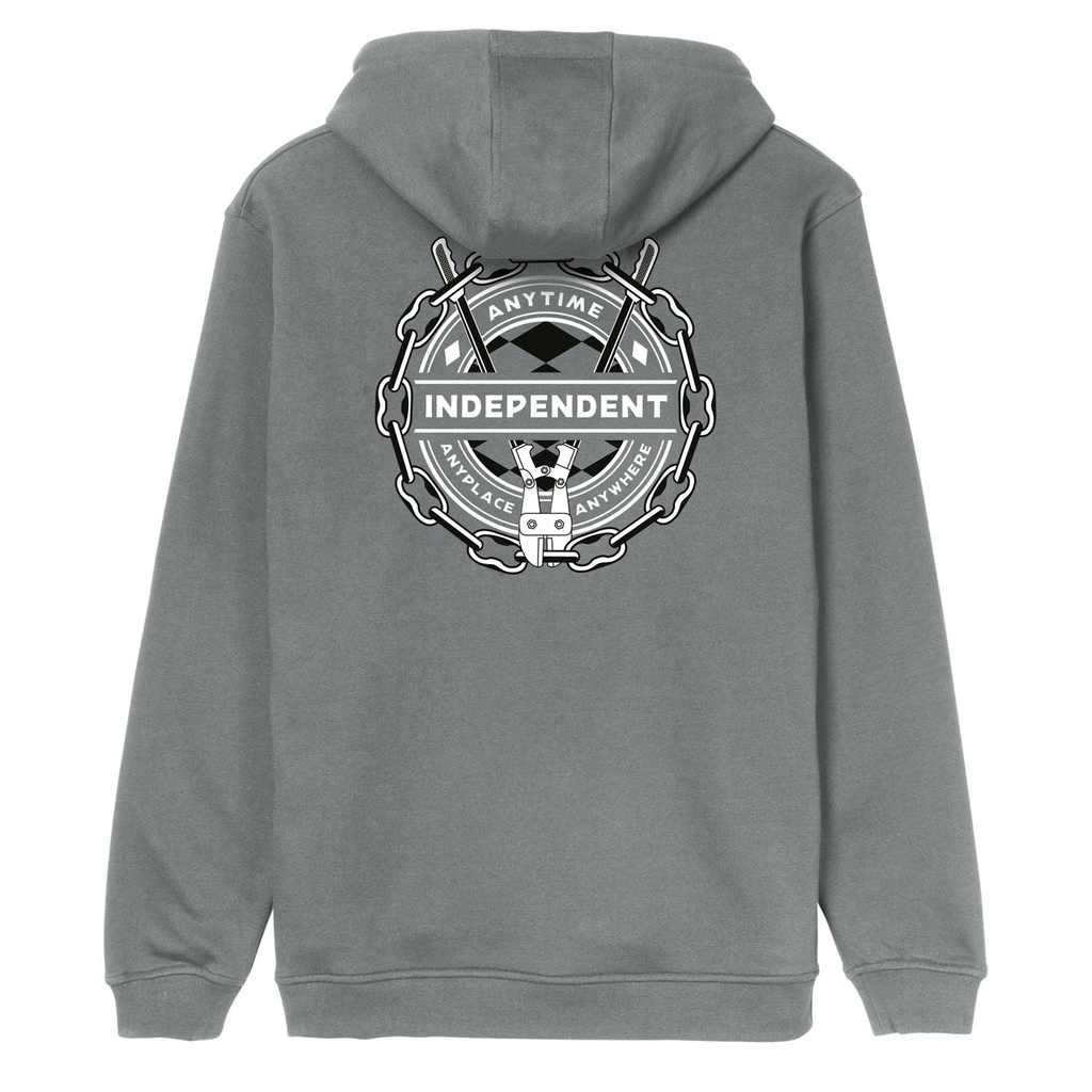 [INA-HDZ-0235] ZIP HOOD ANYTIME ANYWHERE CHAIN (S, CHARCOAL)