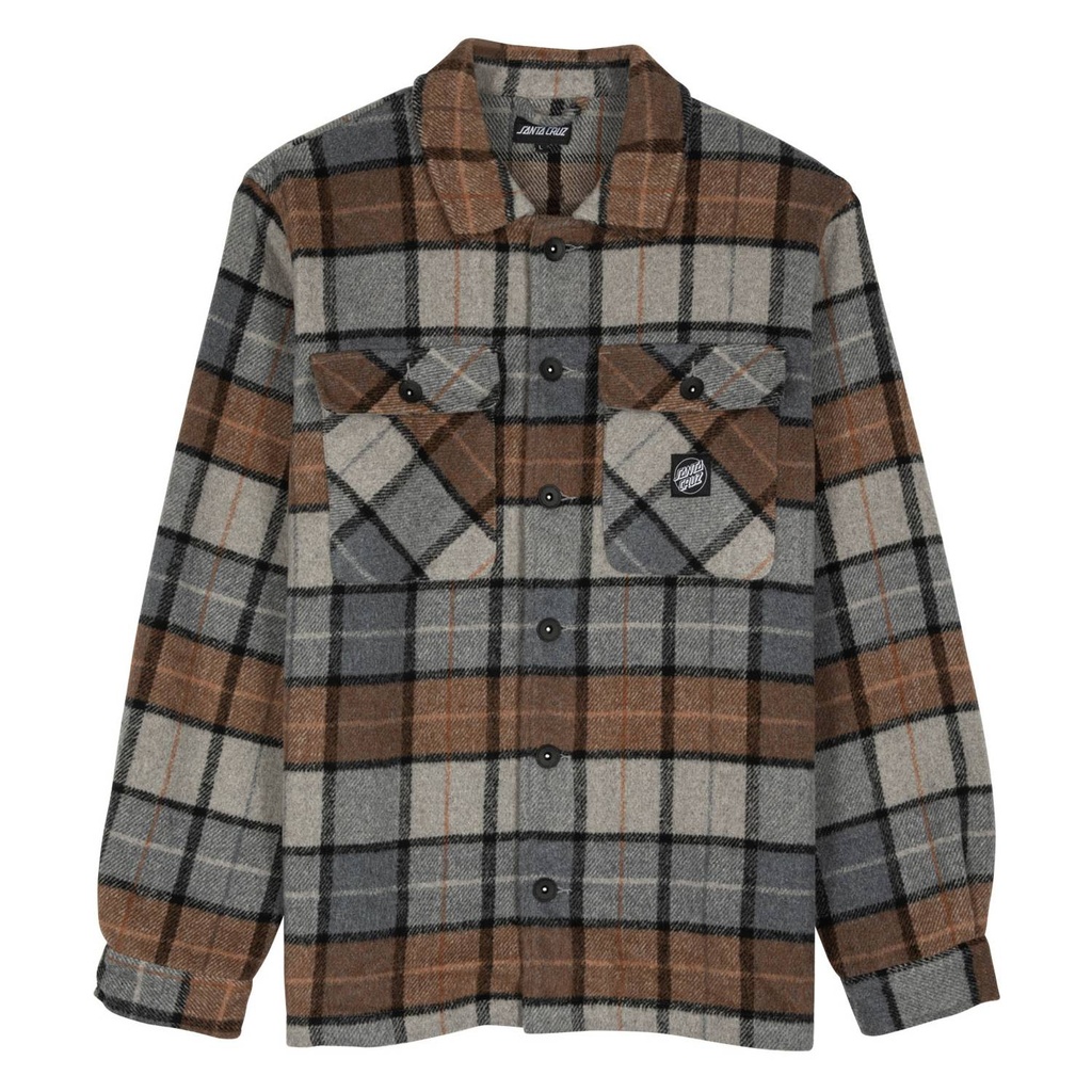 [SCA-SHT-0795] SHIRT LODGE (S, STONE CHECK)