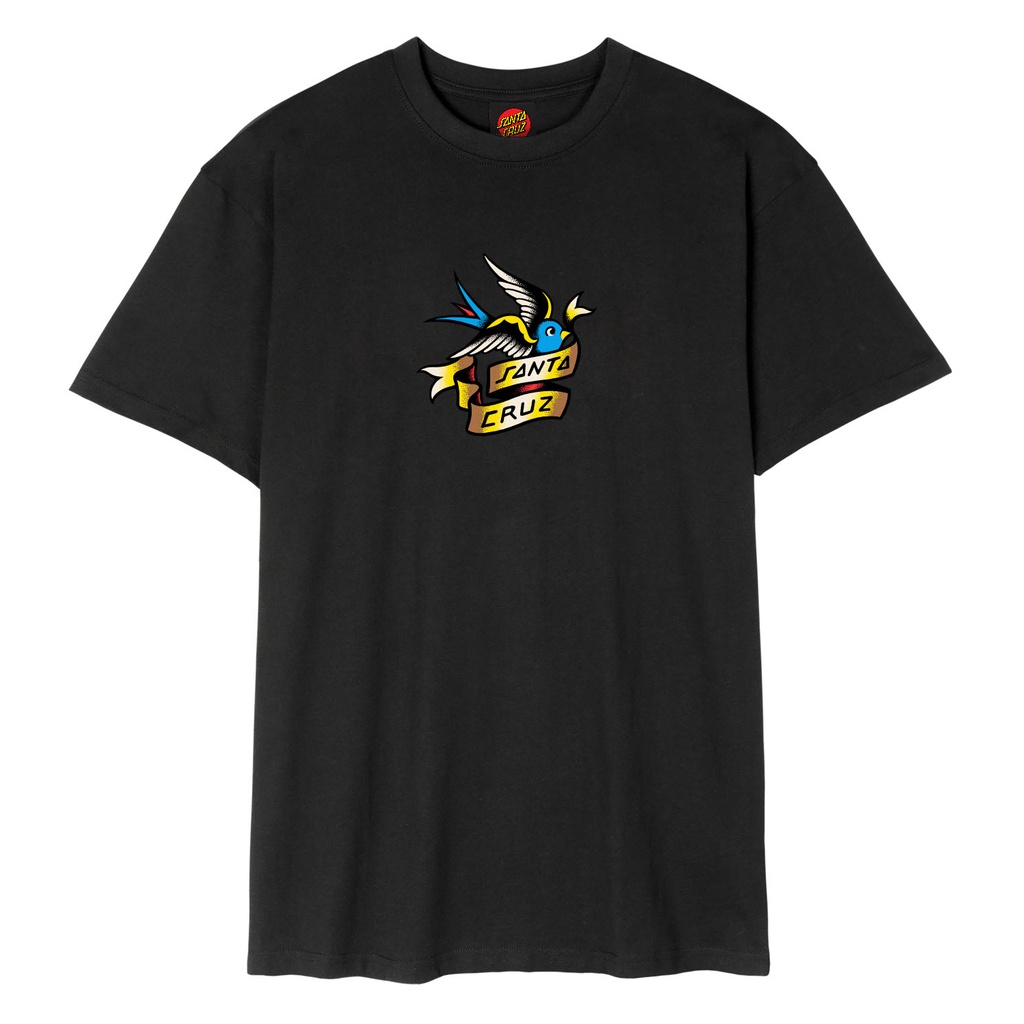 [SCA-TEE-11470] TEE SOMMER SPARROW FRONT (XS, Black)