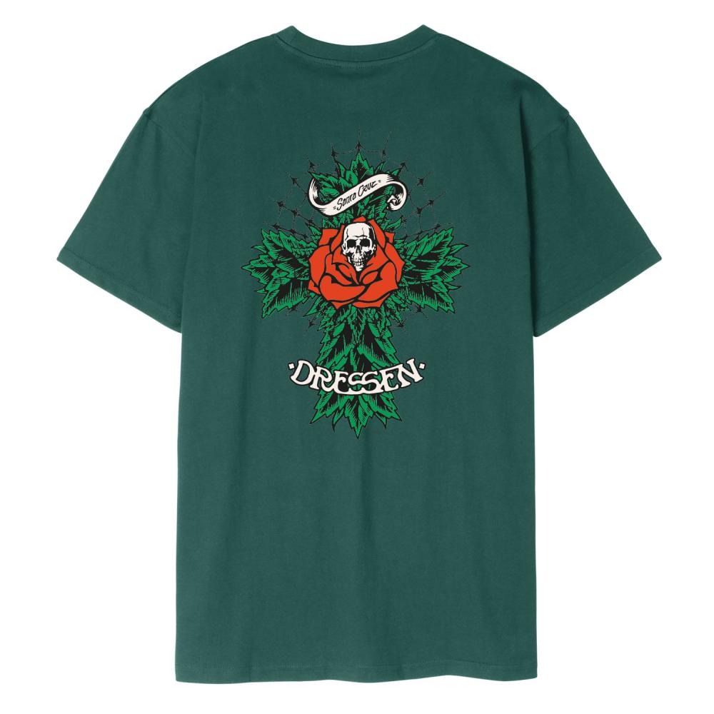 [SCA-TEE-11674] TEE DRESSEN ROSE CROSS 2 (XS, BLACK)