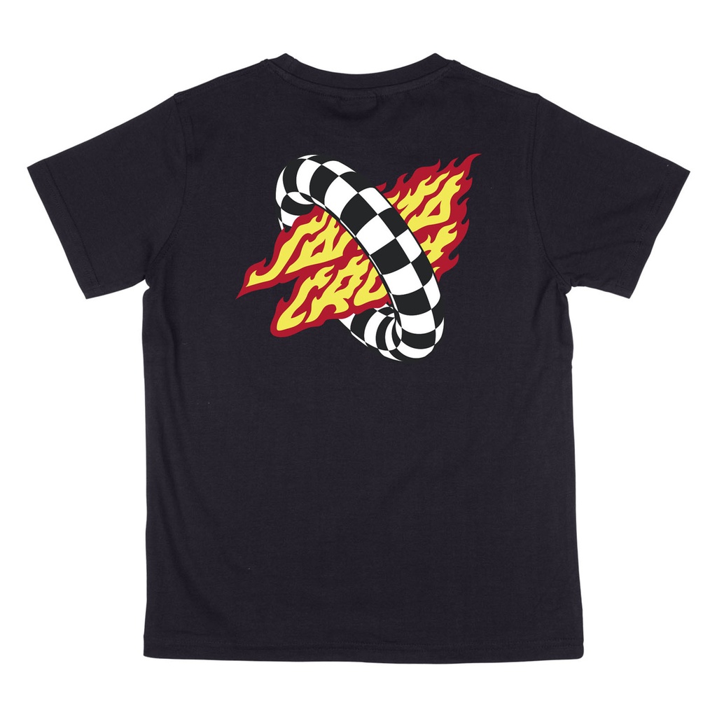 [SCA-YTE-1659] YOUTH TEE GOAL FLAME (S, Black)