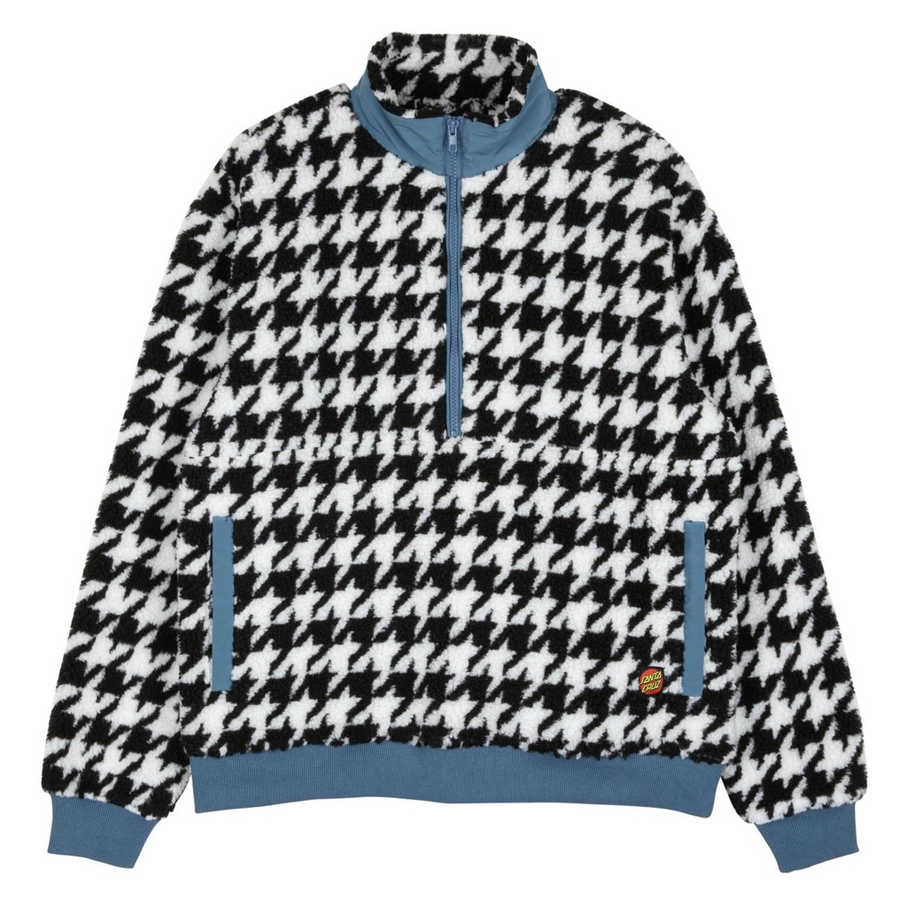 [SCA-WJA-0550] Women Jacket Astra Sherpa Fleece (6, Black / White)