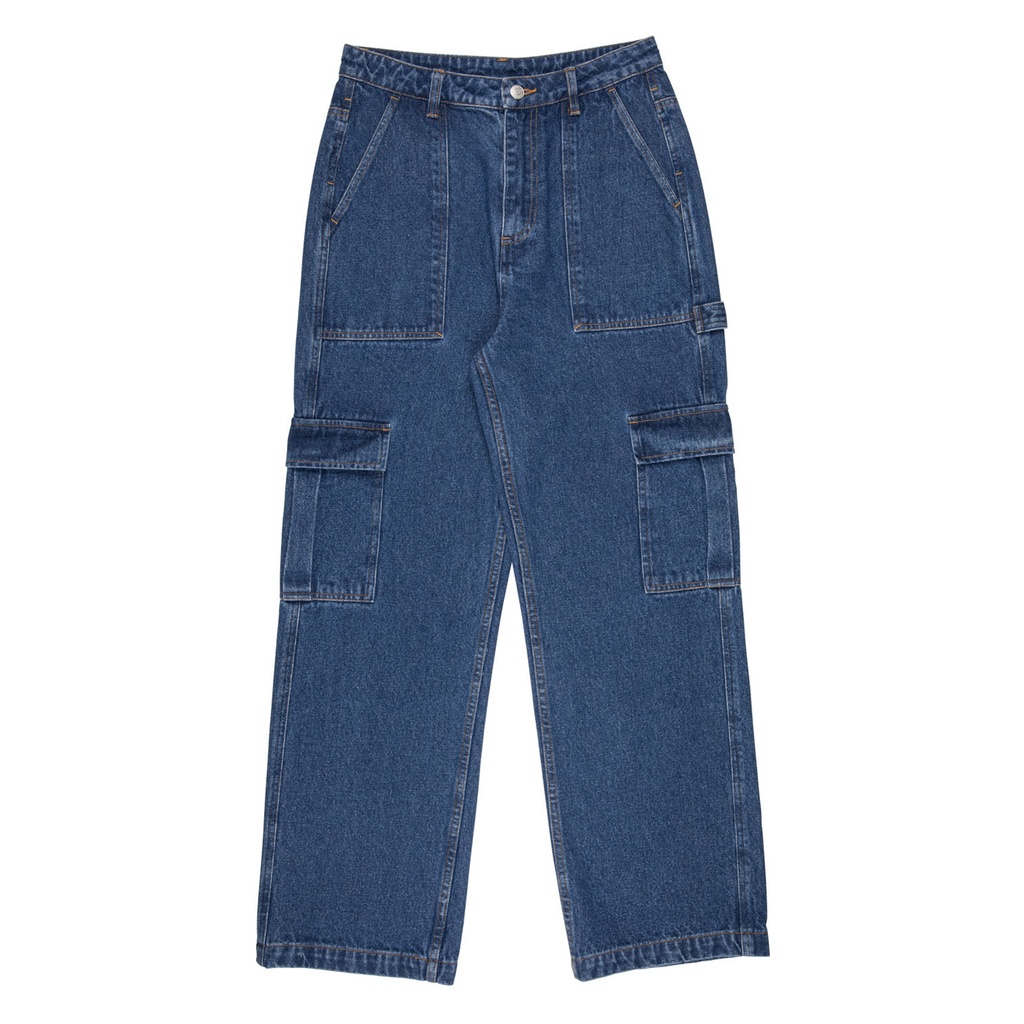 Women Pant Workers Cargo (6, CLASSIC BLUE DENIM)