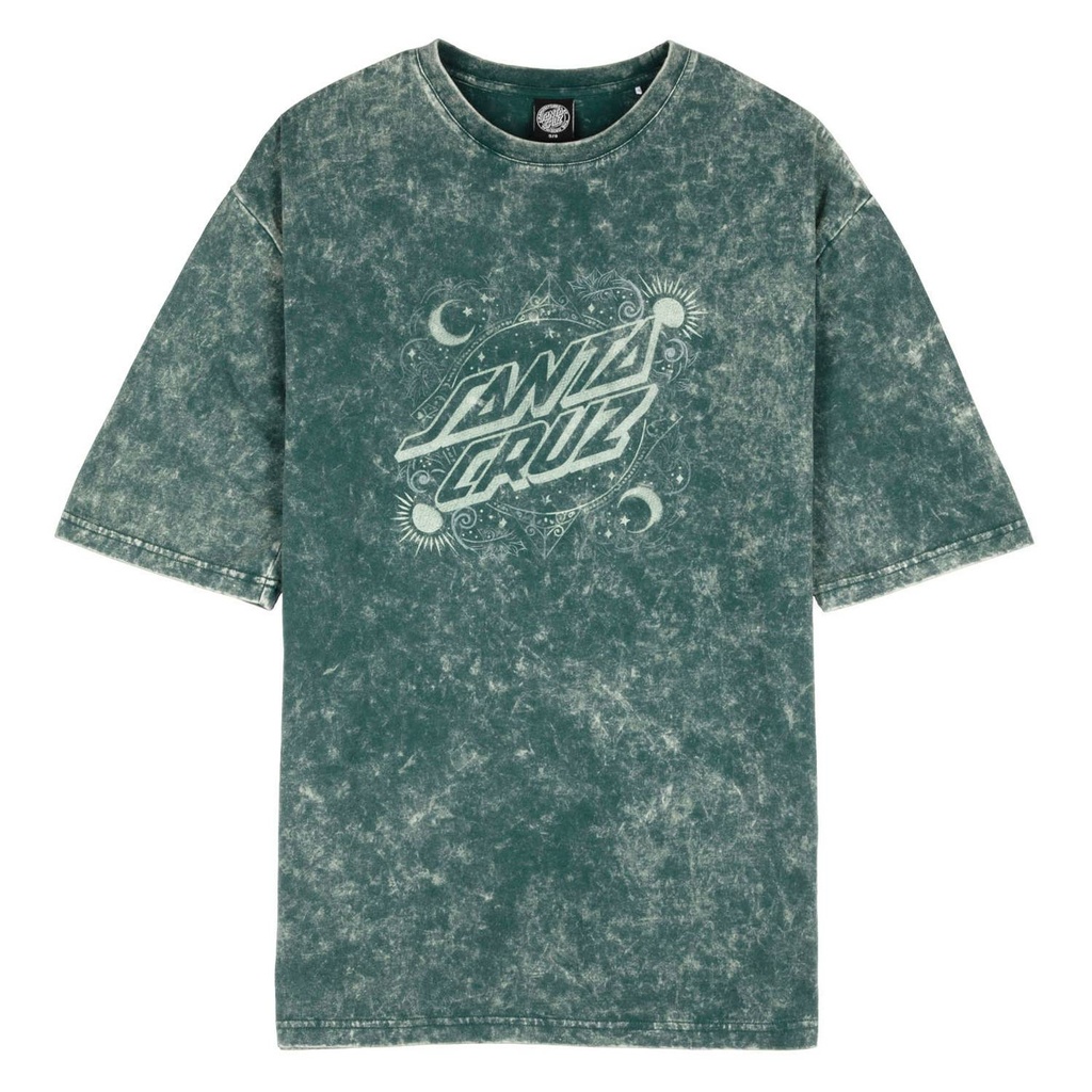 Women Tee Ornate Dot Front Oversized