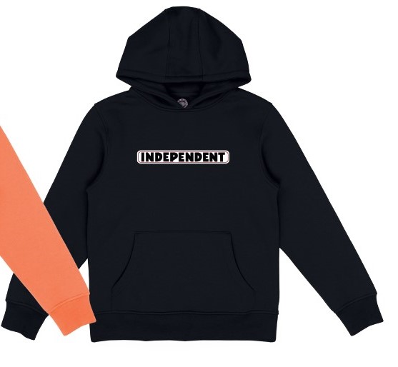 [INA-YHD-9317] Youth Hood Bar Logo (BLACK)