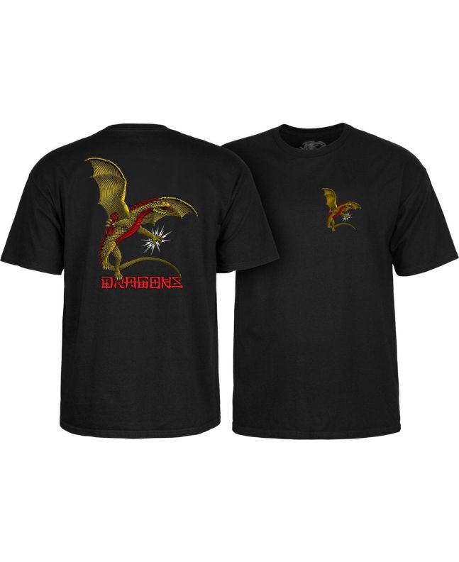 [CTMPPDGNFXS] Tee Dragon Logo (Black, S)