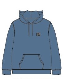 [SCA-WHD-0972] Women Hood Opus Dot Label (DUSTY BLUE, 8)