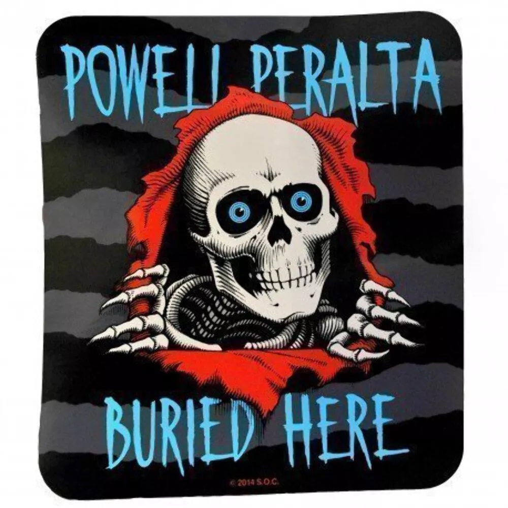 STICKER RIPPER BURIED HERE 20 X 23 CM