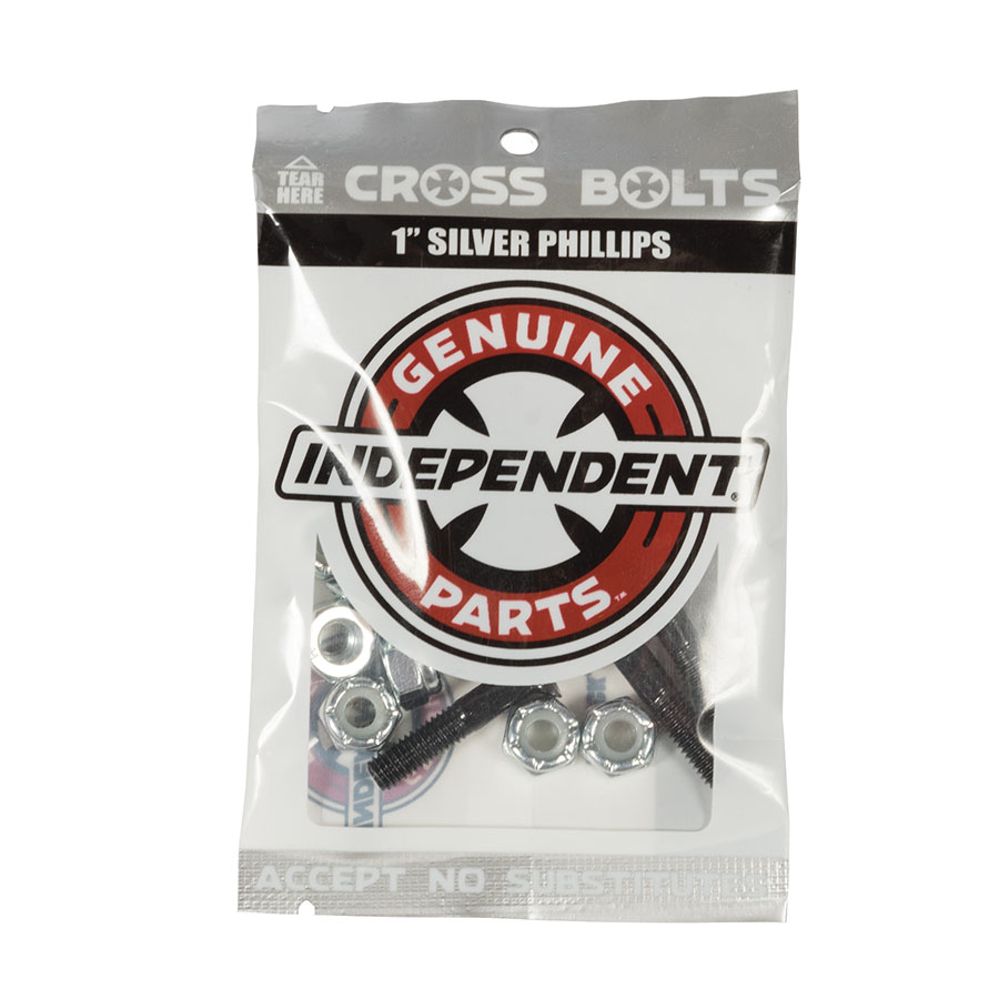 Genuine Parts Phillips 1" Black/Silver 1 Set