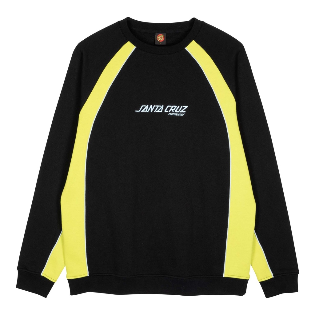 [SCA-CRW-1636] Crew Strip Front Racer (XS, Apple Green/Black)