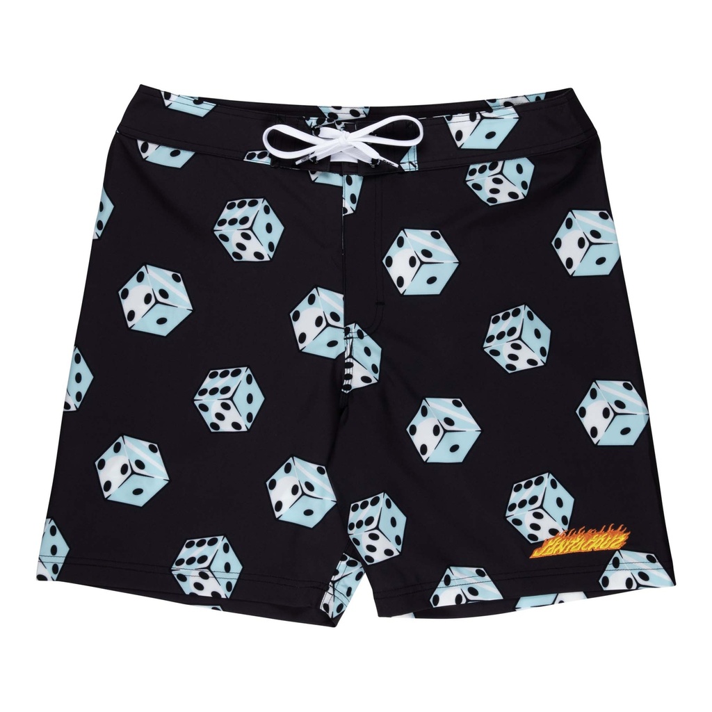 [SCA-SHR-5250] Boardshort Flaming Strip Dice (28)