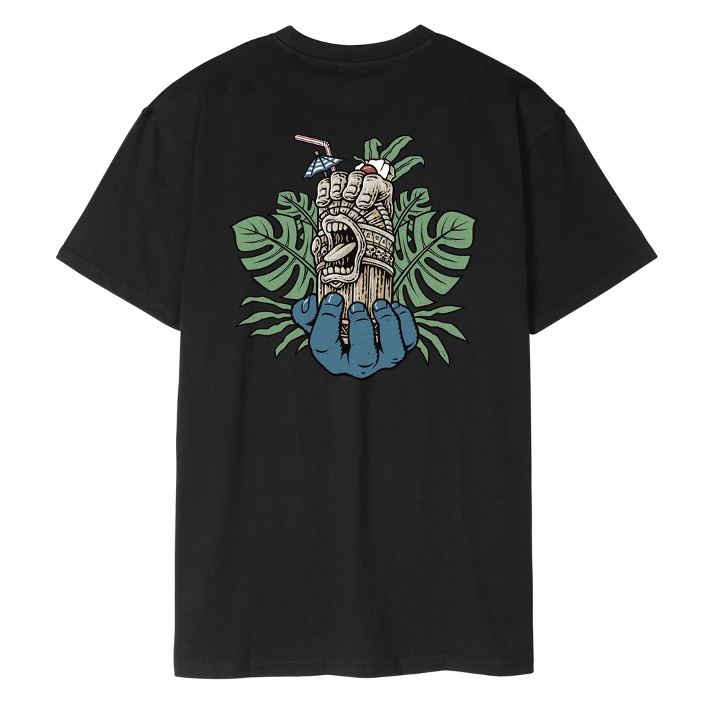 [SCA-TEE-12239] T-Shirt Tiki Hand Strip (Black 2, S)