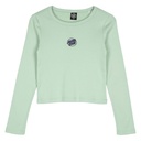 Womens T-Shirt L/S Partial Dot Emb