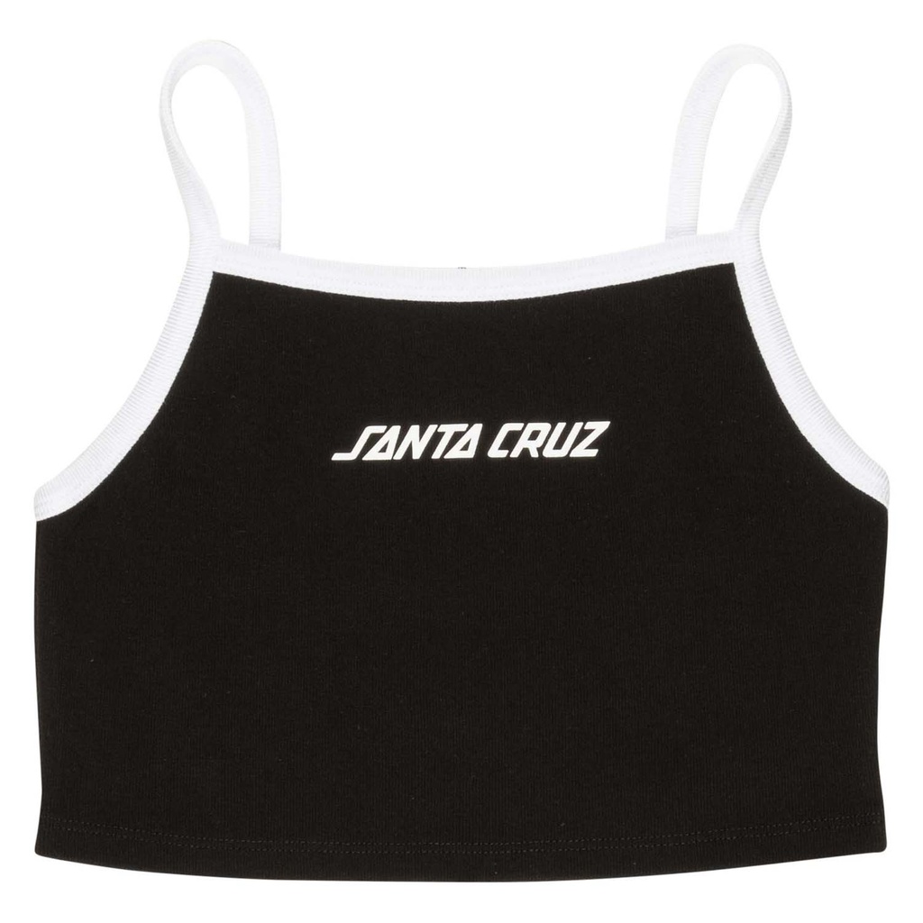 [SCA-WVE-0694] Womens Vest Strip Contrast (Black / White, 8)