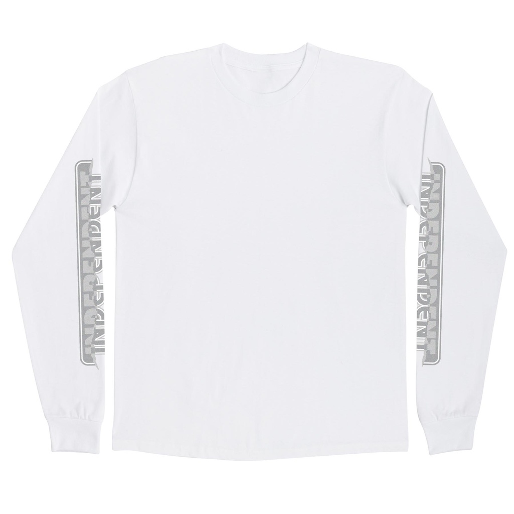 [44156282W-L] T-Shirt L/S Barhouse (White, L)