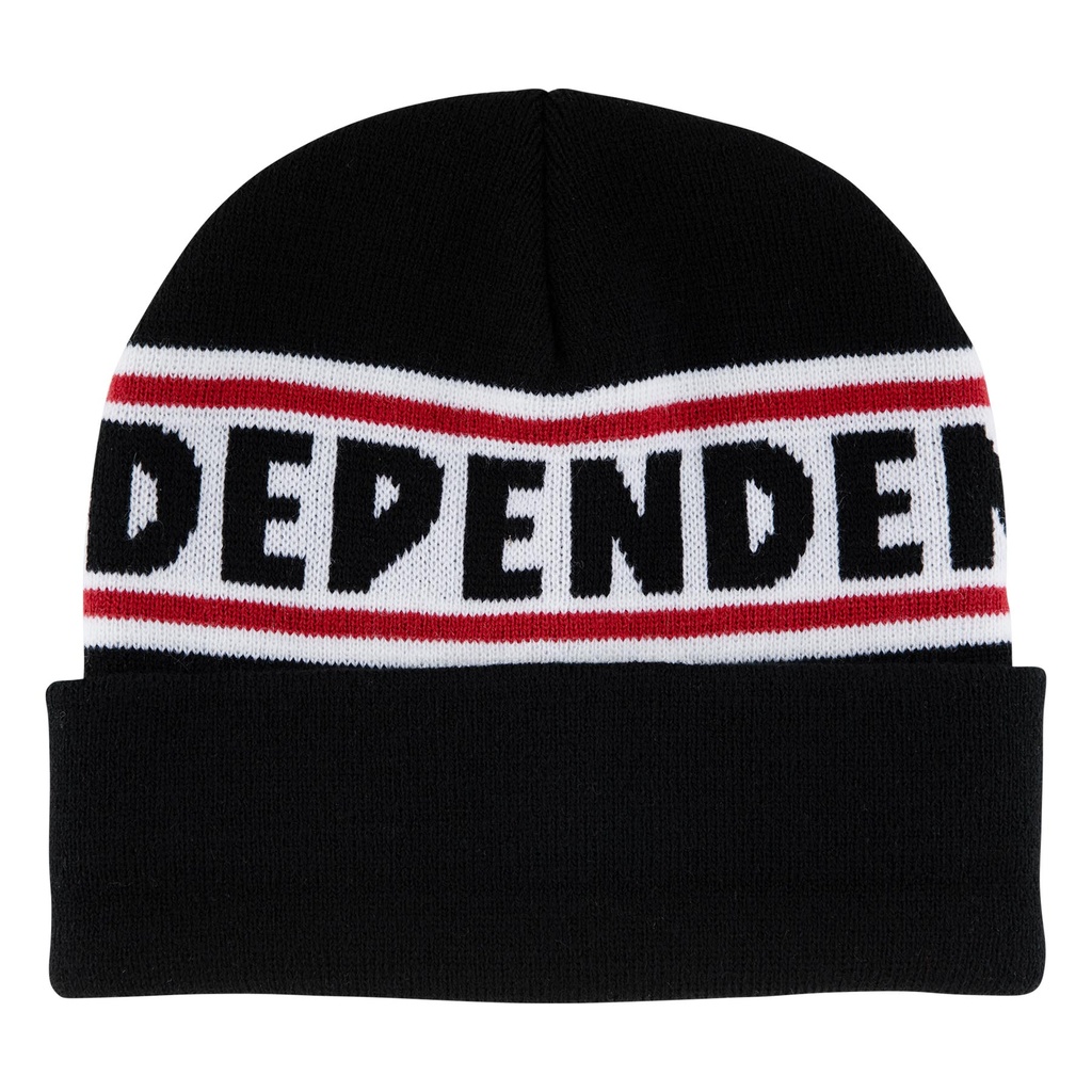 [44442214-146066] Hat Bar Logo Beanie Long Shoreman (Black 2)