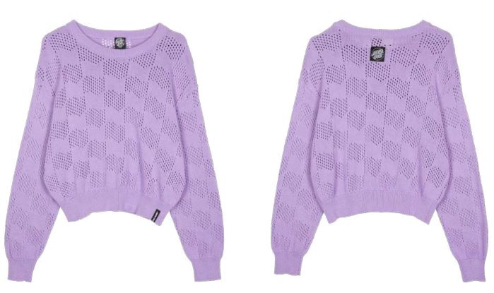 [SCA-WCR-623] Wave Check Knit Crew