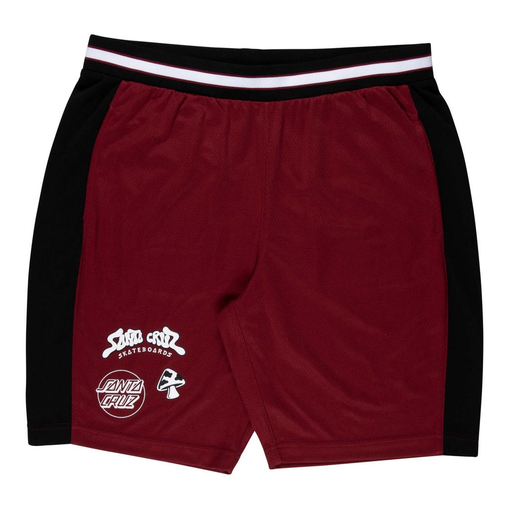 [SCA-SHR-5287] Shorts Winkowski Ocho Mesh (Black / Dark Rust)
