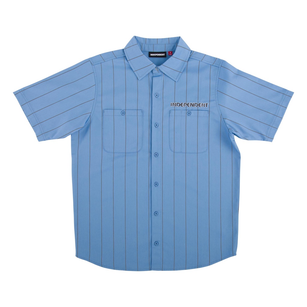 [44643544-154848] Shirt Union Work S/S (Work Blue / Stripe, M)