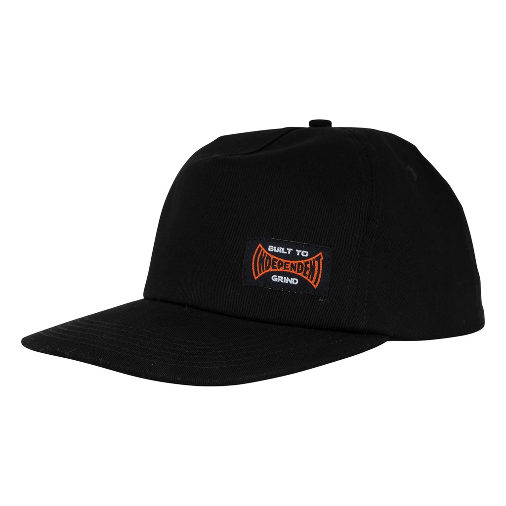 [44442311-156655] Built To Grind Snapback Unstructured Unisex Independent Hat (BLACK)
