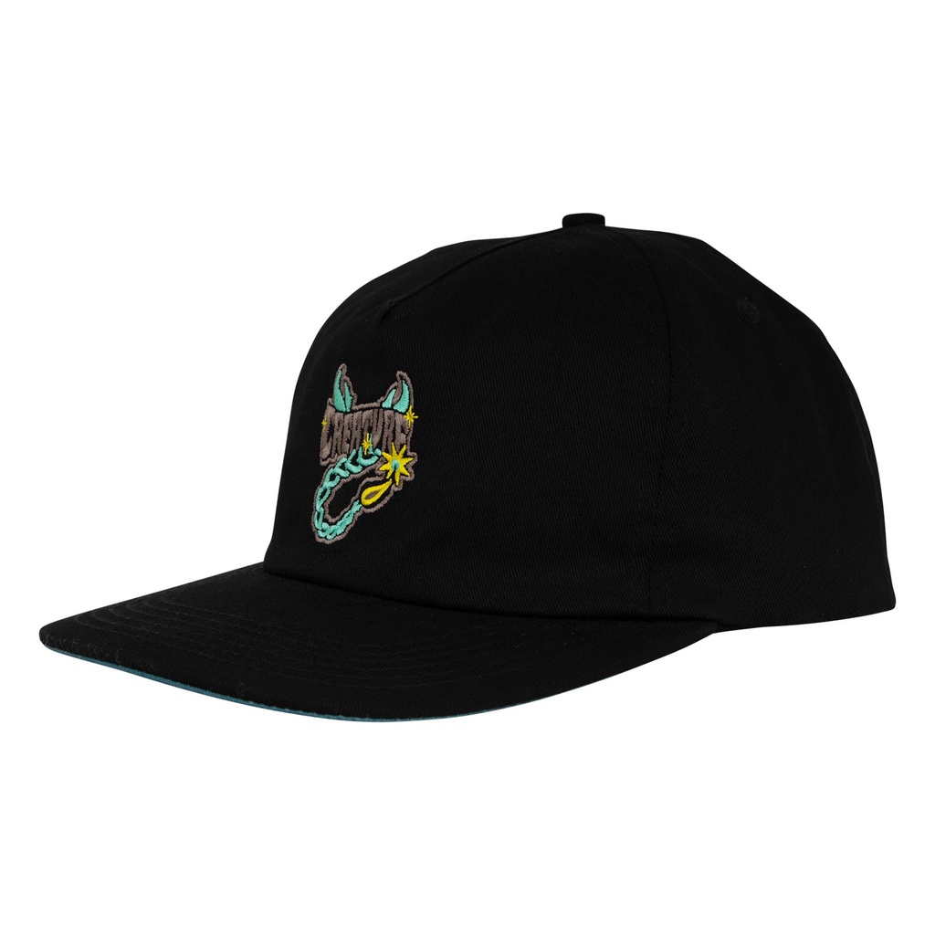 [44442304-156649] Deadly Sands Strapback Unstructured Unisex Creature Hat (BLACK)