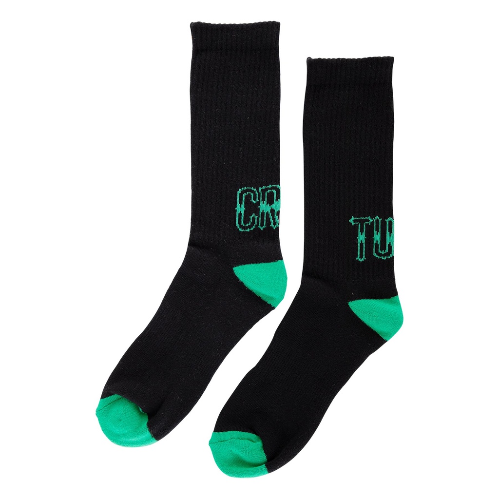 [44643746-156704] Drop Out Creature Mens Crew Socks (BLACK)