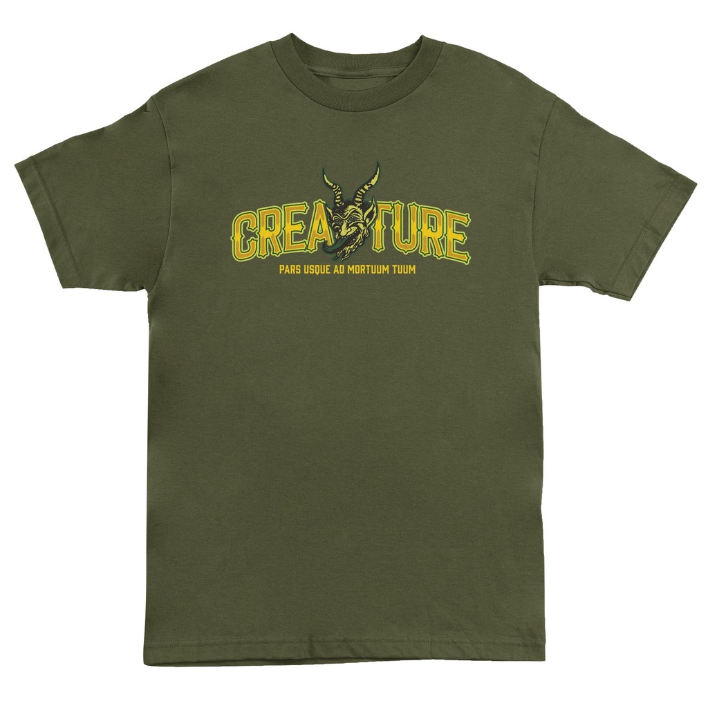 [44156501-157117] T-Shirt Drop Out Mens Creature (MILITARY GREEN, L)