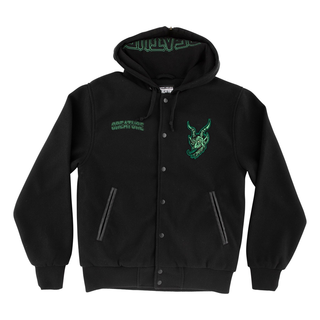 [44643727-156559] Drop Out Creature Mens Varsity Jacket (S)