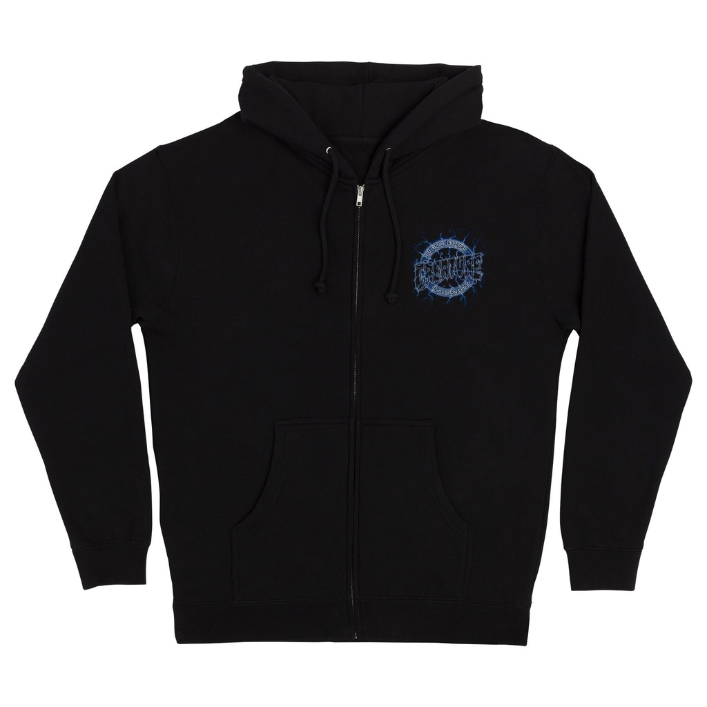 [44252740-156862] Finest Strike Zip Hoodie Creature Mens Sweatshirt (S, BLACK)