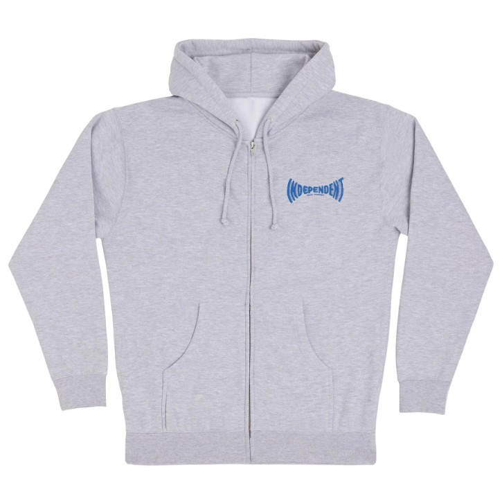 Manufactured Span Zip Hoodie Independent Mens Sweatshirt