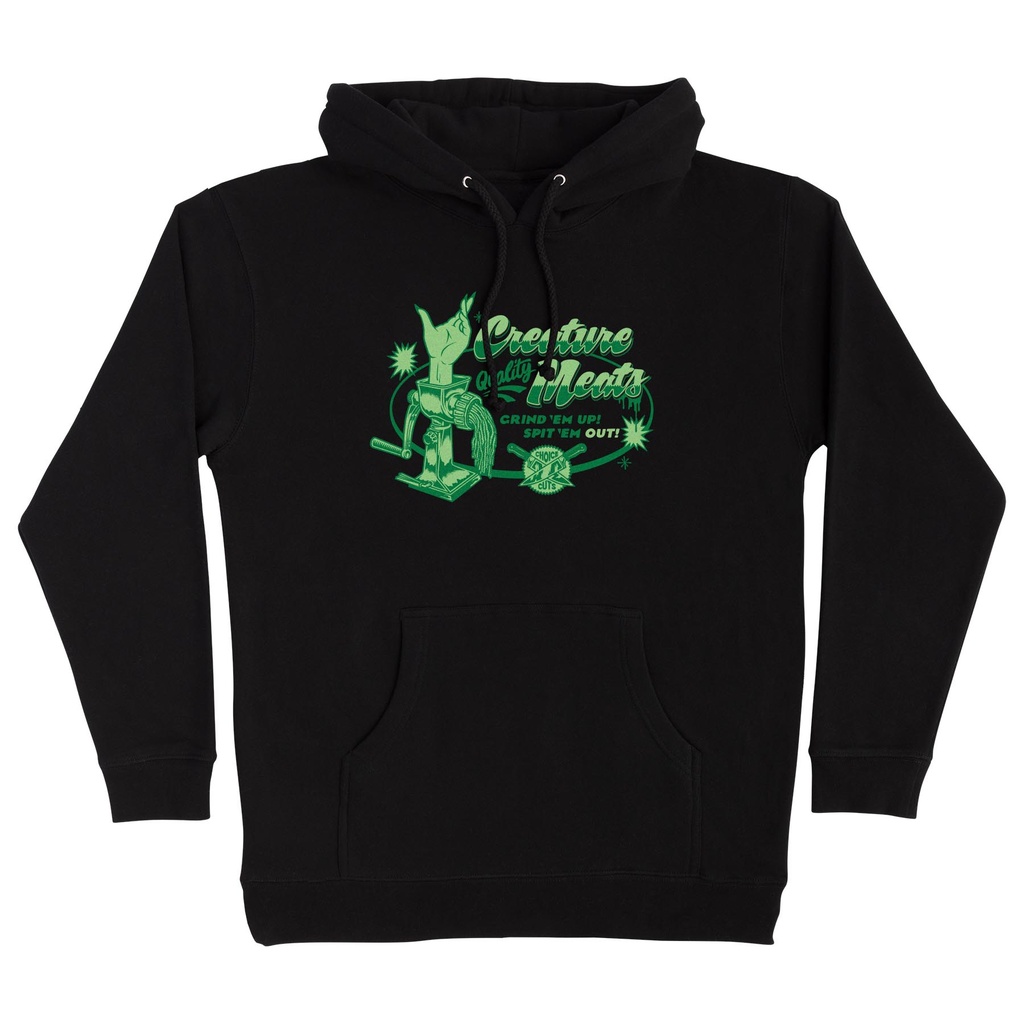 [44252753-157158] Meat Grinder Pullover Hoodie Creature Mens Sweatshirt (Black, S)