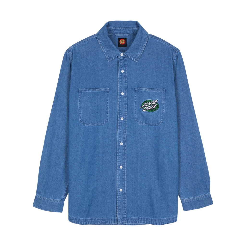 Shirt Global Oval Dot Denim