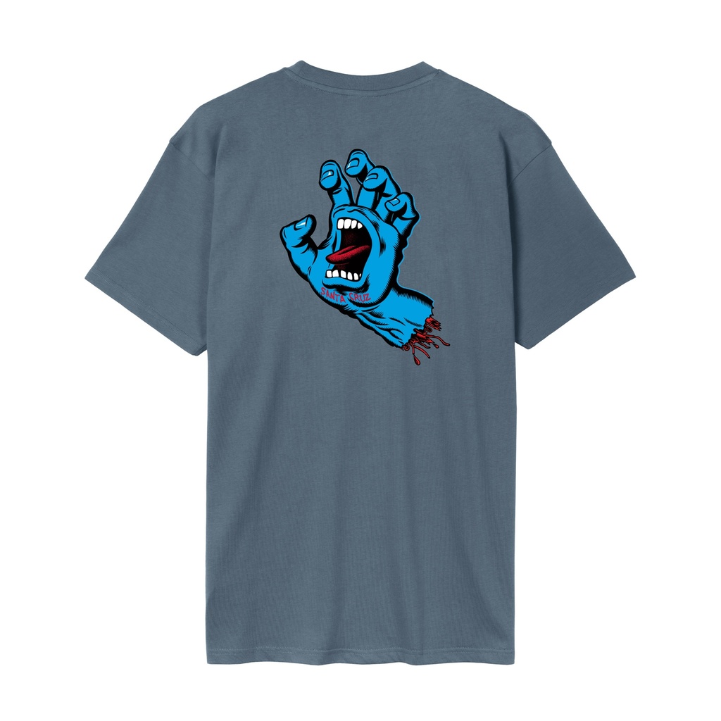 [SCA-TEE-12867] T-Shirt Screaming Hand Chest (XS, Storm Grey)
