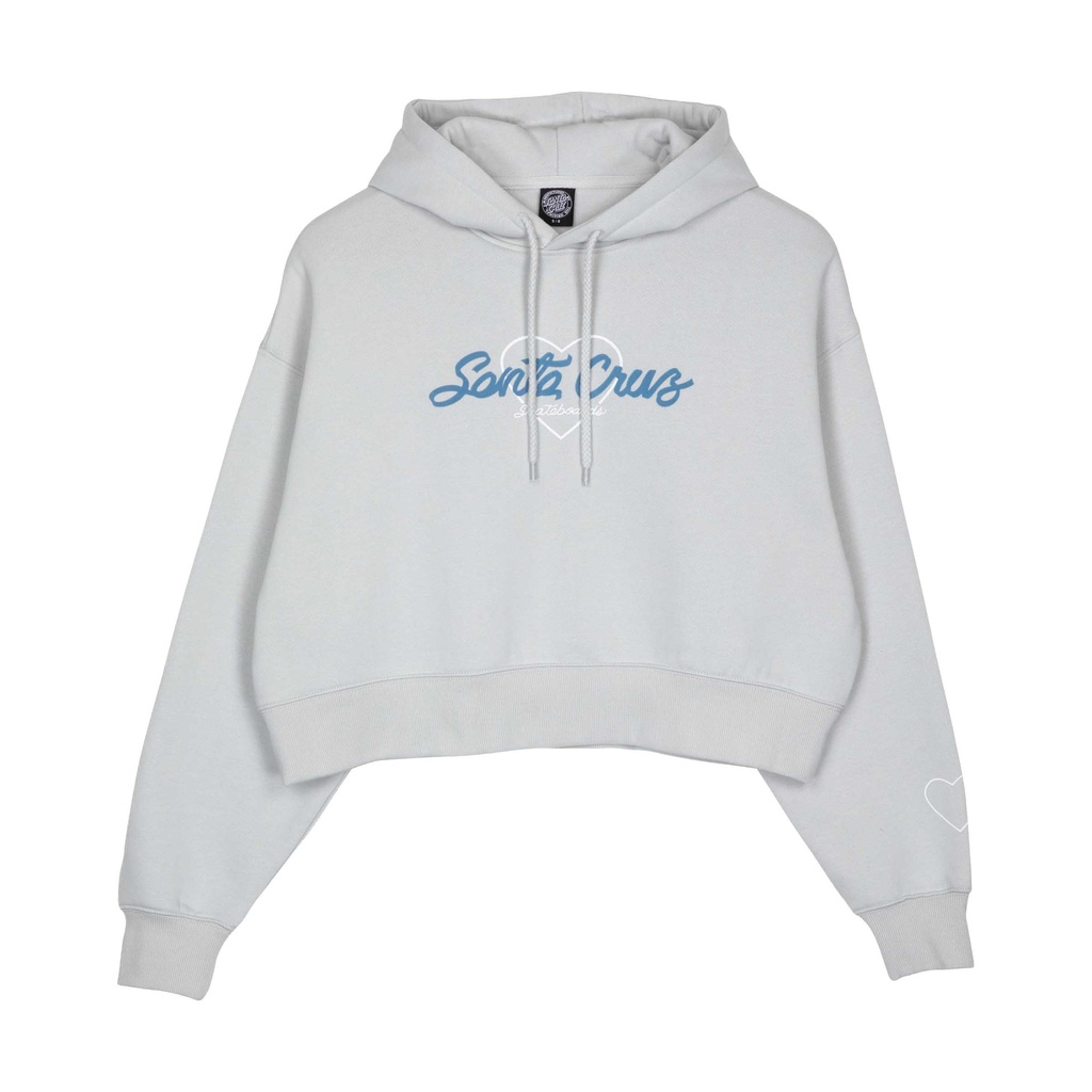 [SCA-WHD-1093] Womens Hood Love Script Front (Mist, 6)