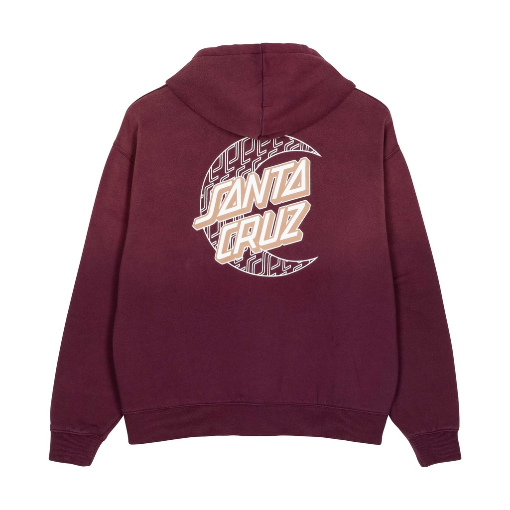 Womens Hood Imprint Moon Dot