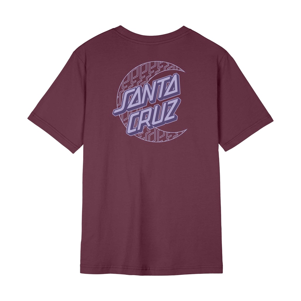 Womens T-Shirt Imprint Moon Dot