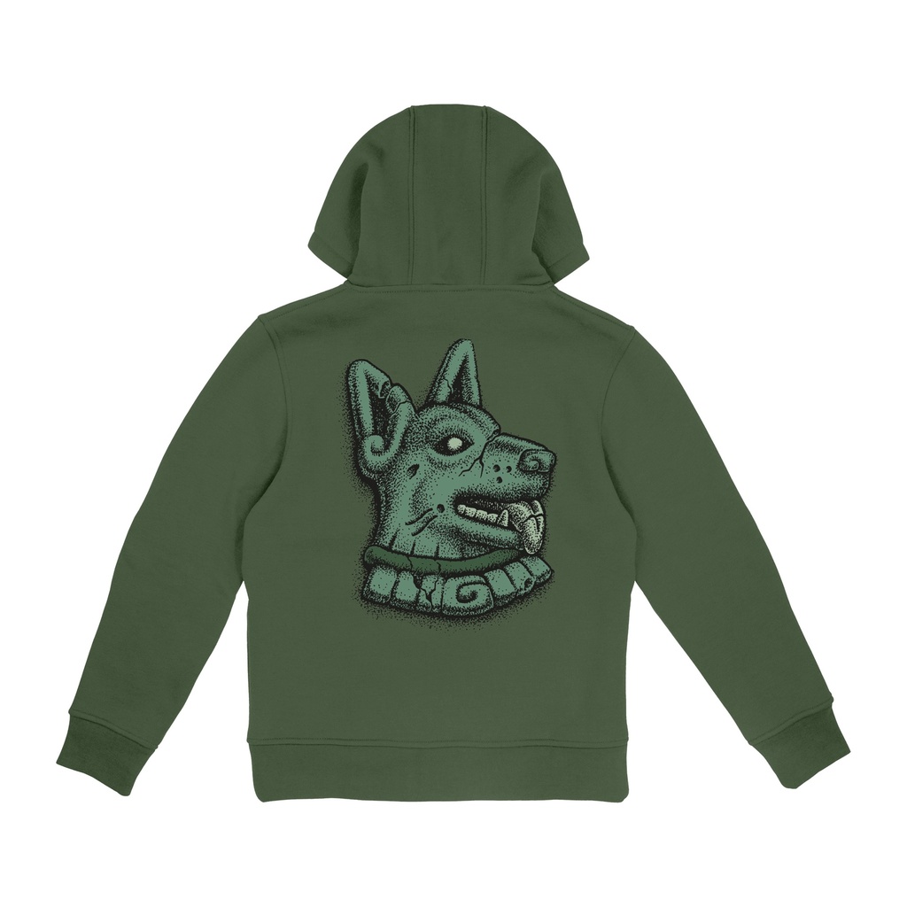 [SCA-YHD-9249] Youth Hood Winkowski Dog (8-10, Dark Moss)