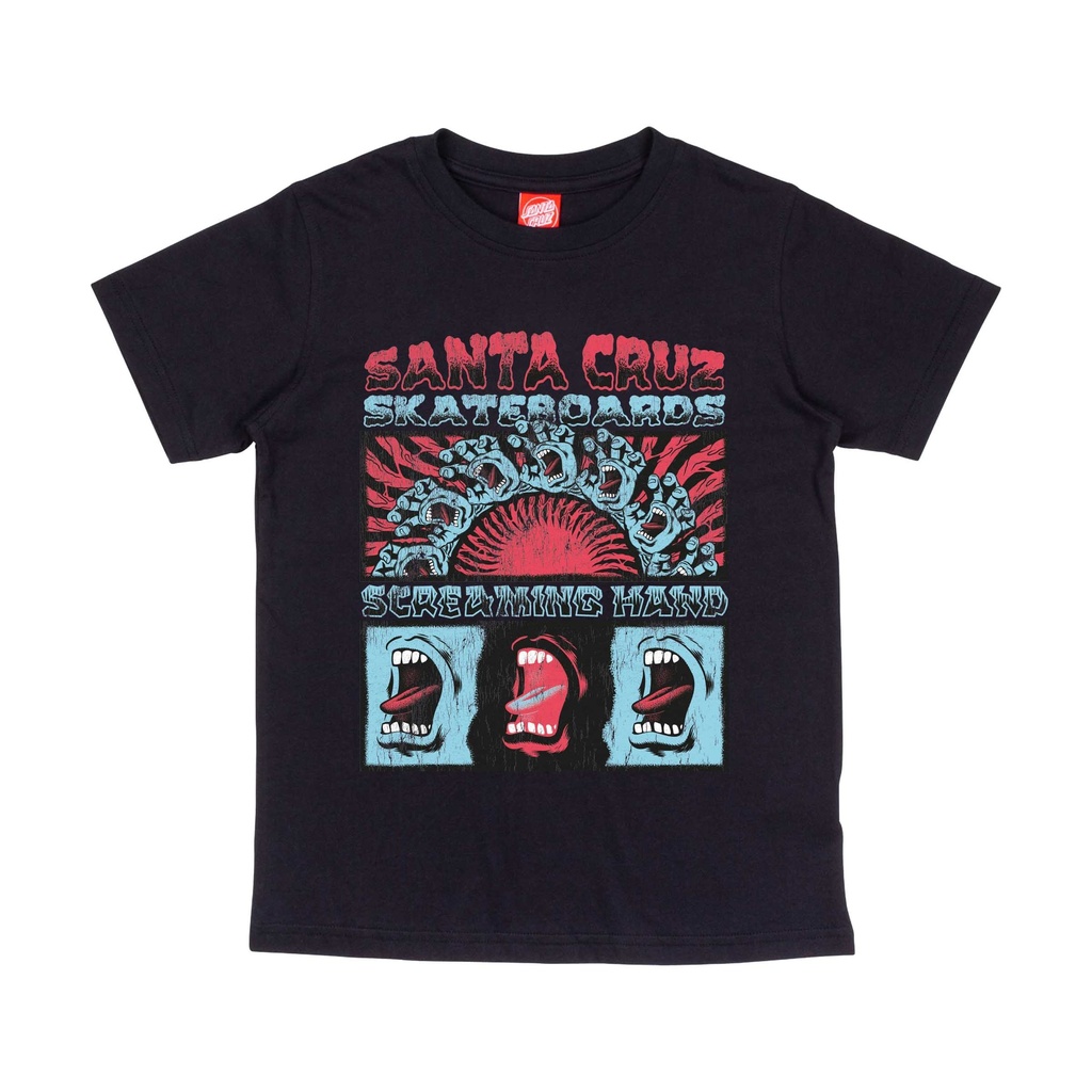 [SCA-YTE-9053] Youth T-Shirt VTG Screaming Connect (Black, 6-8)