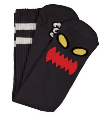 [SOCTM0012] MONSTER FACE SOCK BLACK
